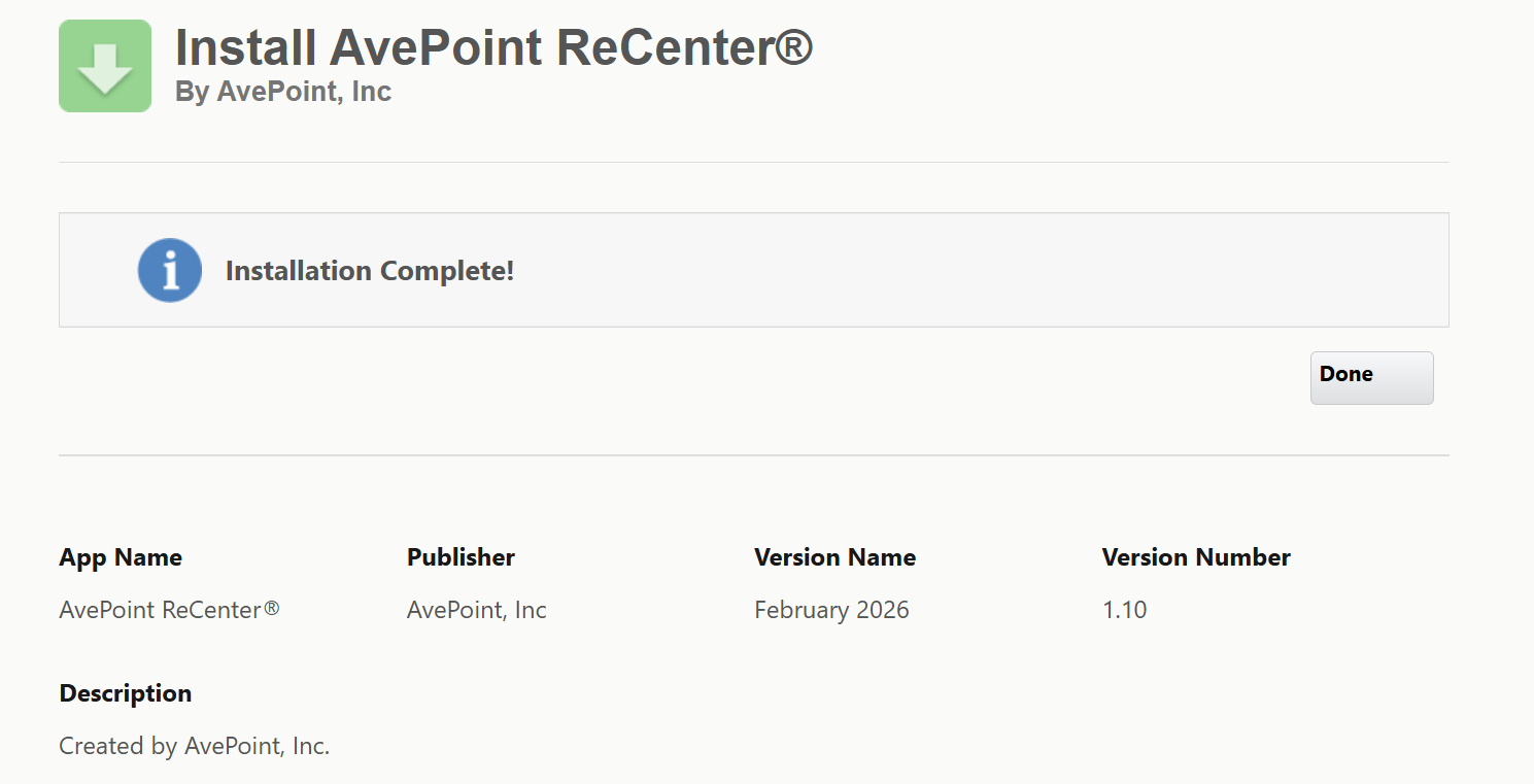 Confirming installation.
