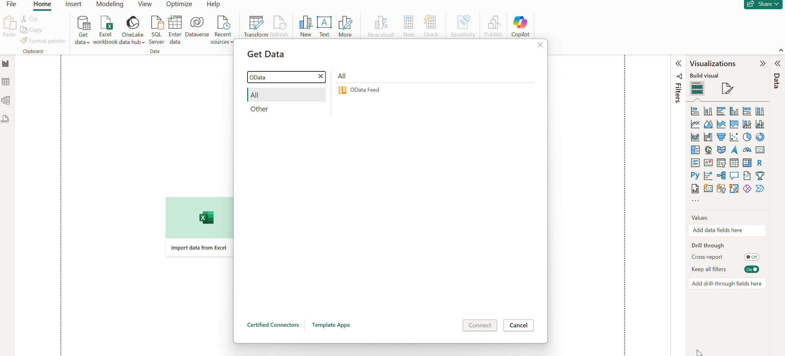 Search and select OData Feed. Search and select OData Feed.