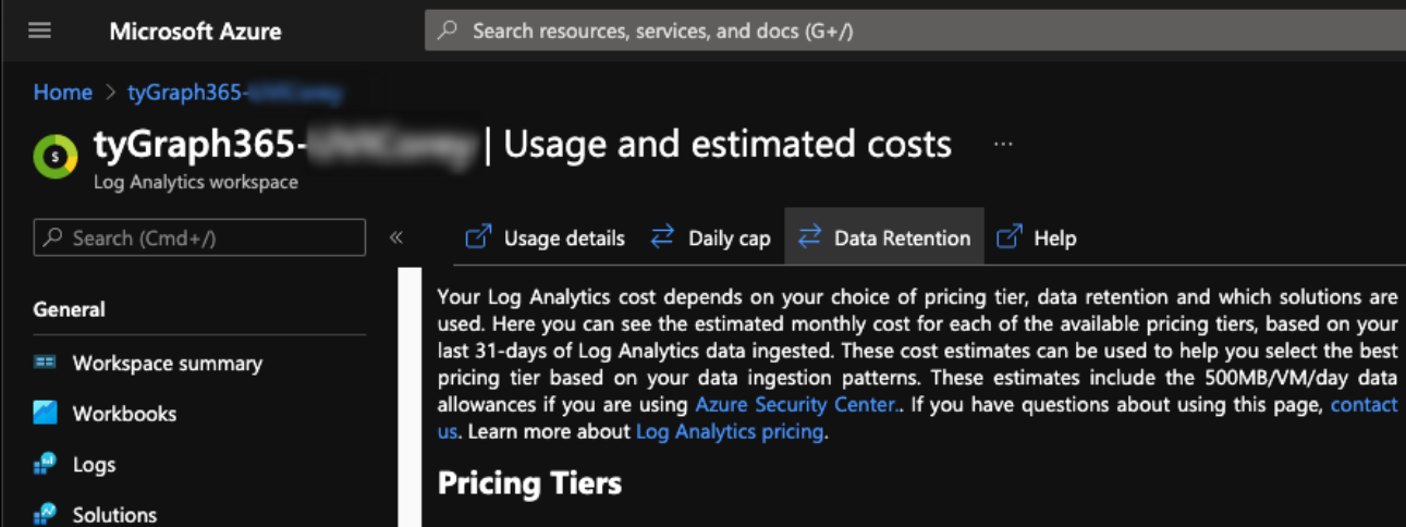 Click Data Retention.