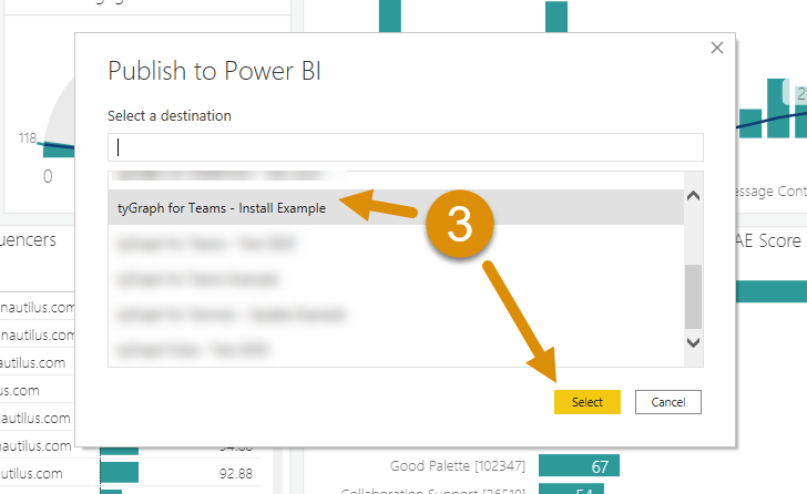 Publish a workspace.