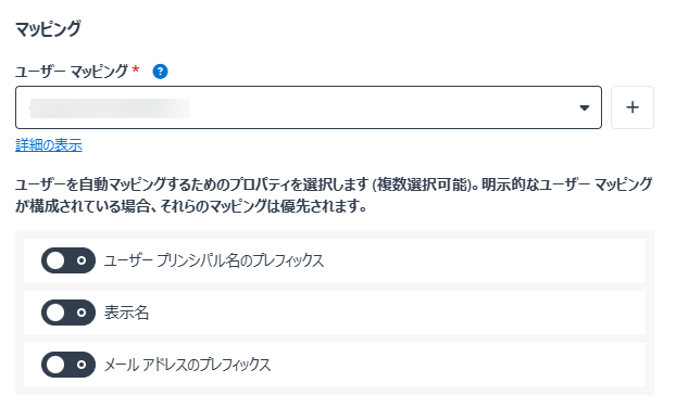 マッピング セクション