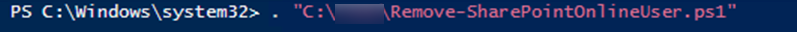 Remove-SharePointOnlineUser.ps1 ファイル