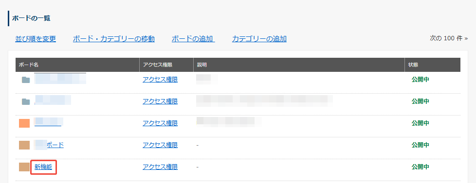 ボード名