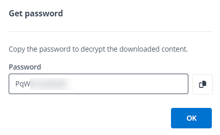 パスワードのコピー パスワードのコピー